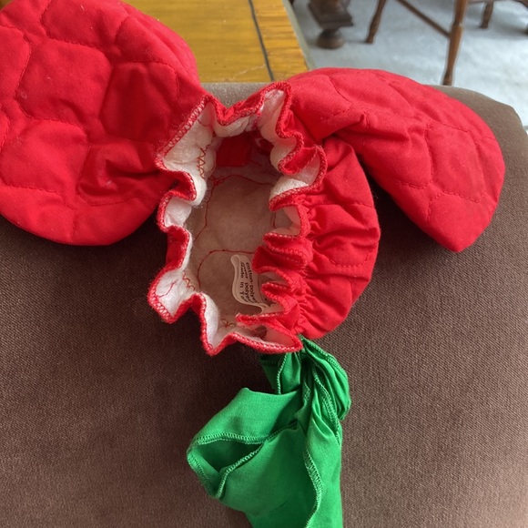 Vintage Christmas mouse “ Chris mouse” c.1979 quilted door knob decoration - Picture 5 of 7